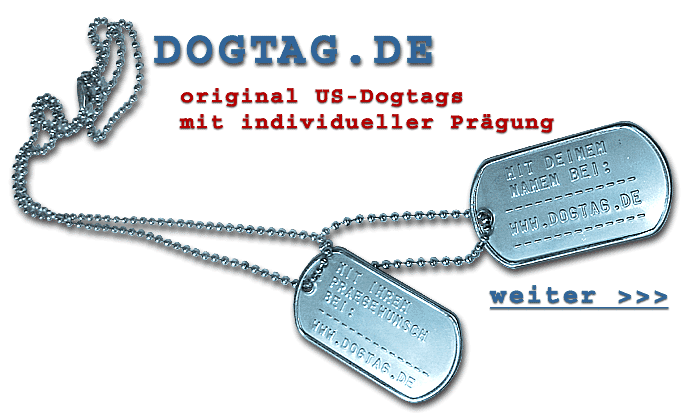 louter Tijdig Goed opgeleid Dogtags bestellen - Original US- Dogtags bestellen in unserem Shop